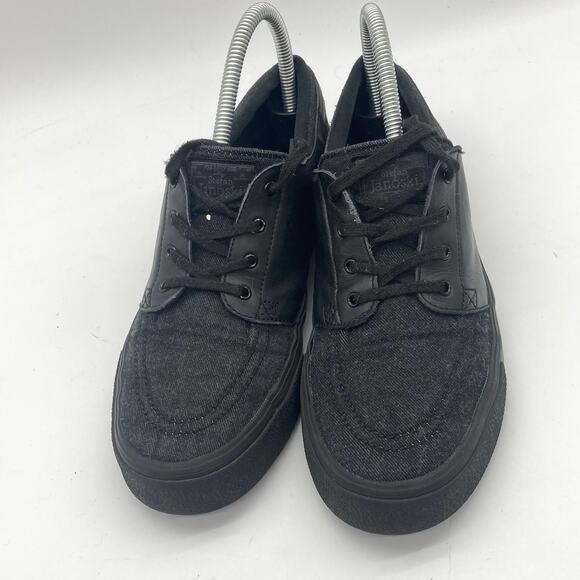 Mens Size 7 Nike Zoom Stefan Janoski Elite Ht "Black" Leather/Fabric Skate Shoes - Picture 3 of 8